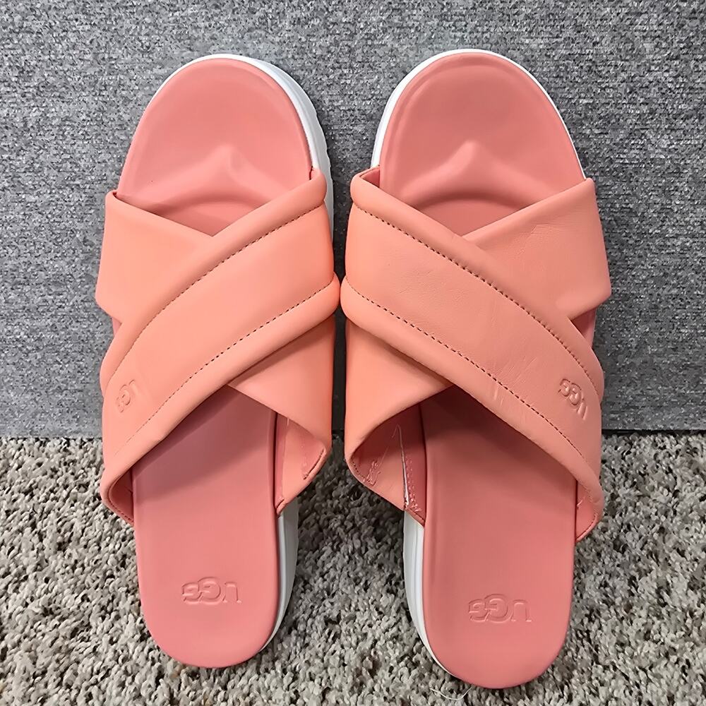 UGG ZAYNE CROSSBAND PLATFORM SLIDE SANDALS, SIZE 11, NWOT